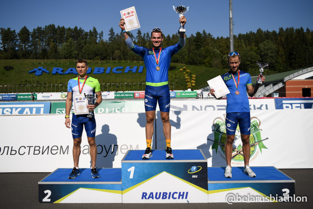 Podium sprint hommes Biélorussie 2020 Podium sprint hommes Biélorussie 2020