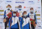 Podium U17 hommes - SST Arçon sprint - Circuit Nordique FFS